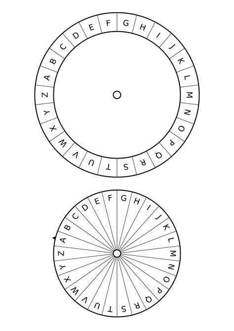 Printable Cipher Wheel